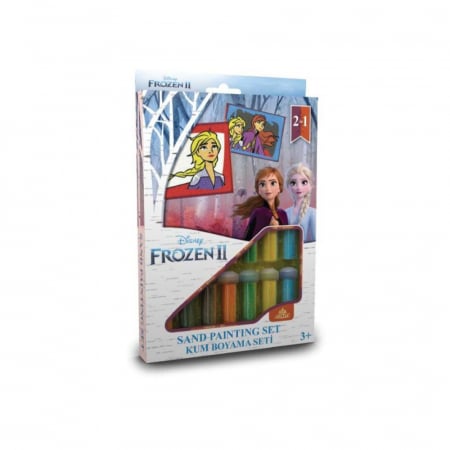 Pictura cu nisip colorat - Pictura cu nisip colorat Frozen II - Elsa & Anna