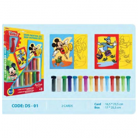 Pictura cu nisip colorat Mickey Mouse & Donald Duck [1]