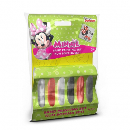 Pictura cu nisip colorat - Pictura cu nisip colorat Minnie Mouse