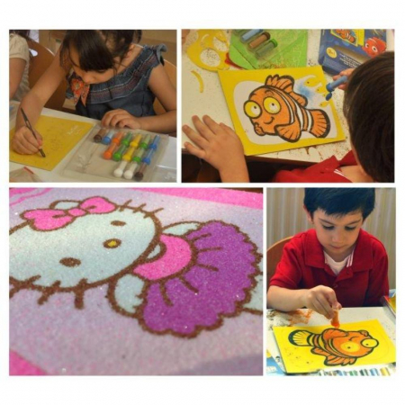 Pictura cu nisip colorat Minnie Mouse [4]