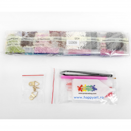 Set Goblen cu diamante, cu sasiu, Pisoi Colorat, 40x50 cm, 30 culori [6]