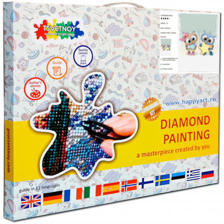 Set Goblen cu diamante, cu sasiu, Steluta in Dar, 20x30 cm, 19 culori [2]