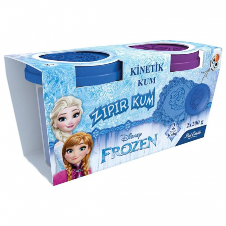 Pictura cu nisip colorat - Nisip kinetic Elsa si Olaf