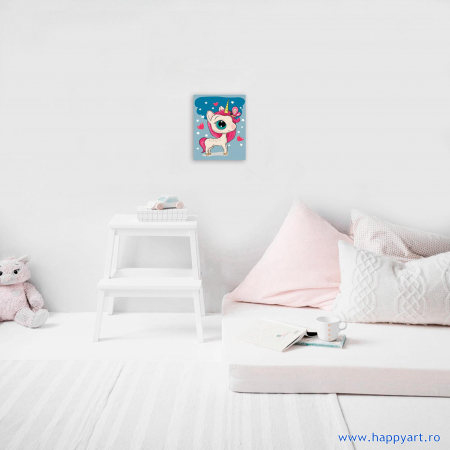 Set pictura pe numere, cu sasiu, Unicor Magic, 20x30 cm [2]