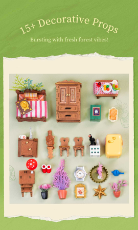 Puzzle 3D, Casuta DIY, Fairytale Tree House, 276 piese [5]