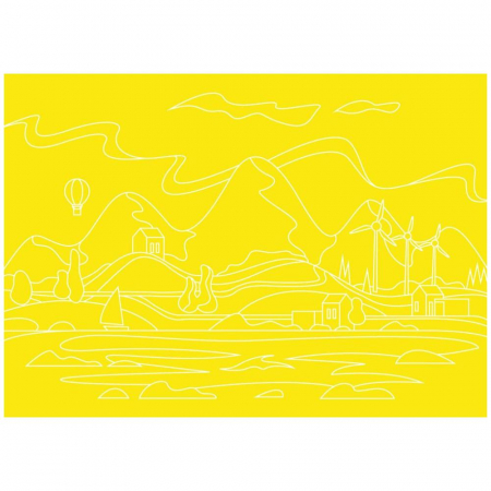Pictura Peisaj de vara cu nisip colorat, 1 plansa 23,5 X 33 CM , 22 tuburi nisip multicolor, 1 penseta, 1 folie protectie, 10-99 ani, Red Castle YKO-15 [3]