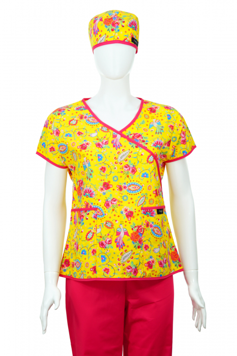 Bluză Compleu - Designer Print - Happiness Yellow [2]