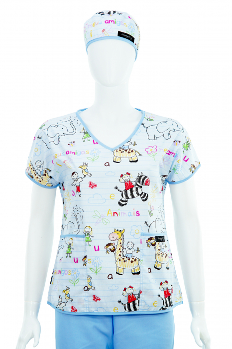 Bluza Compleu - Desene pe asfalt bleu [2]