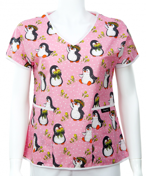 Bluza compleu - Pinguini roz [1]