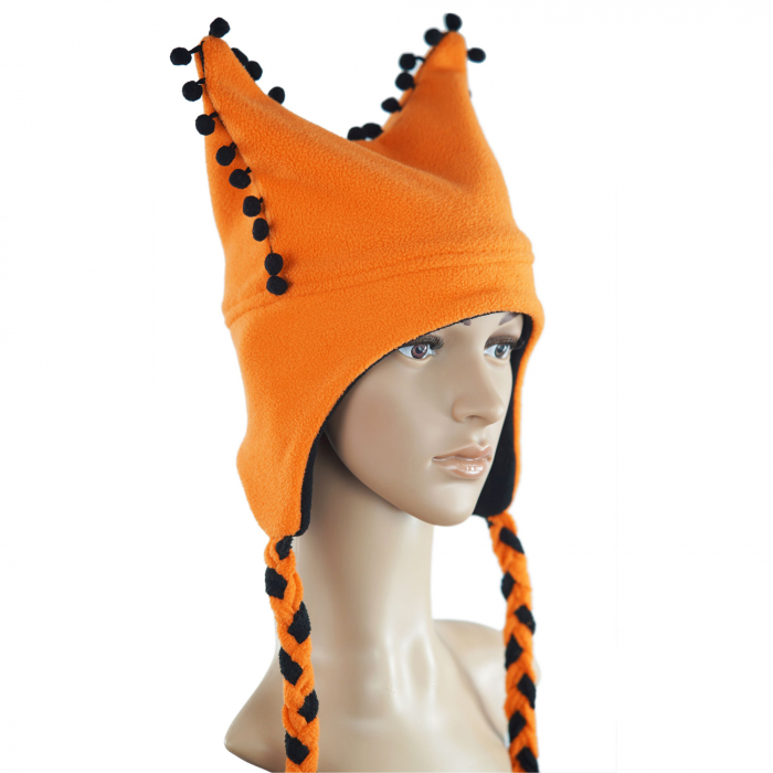 Căciulă Damă Arlechin Portocaliu [4]