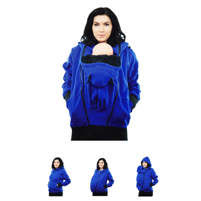 Hanorac 3 în1 Babywearing - Albastru S [1]