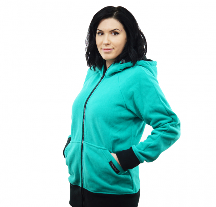 Hanorac 3 în1 Babywearing - Verde Menta M [2]