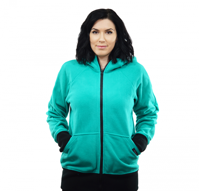 Hanorac 3 în1 Babywearing - Verde Menta M [3]