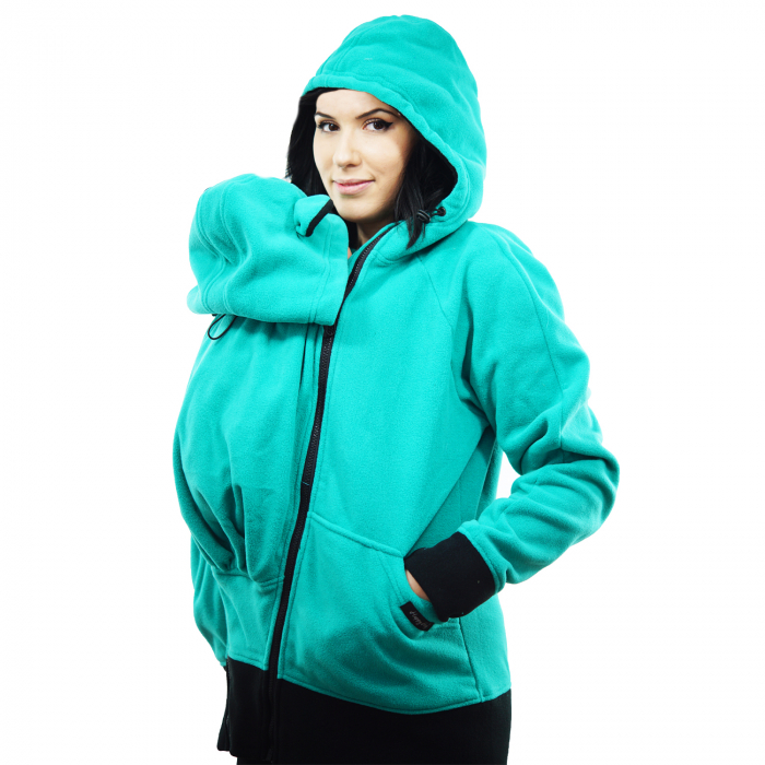 Hanorac 3 în1 Babywearing - Verde Menta M [7]