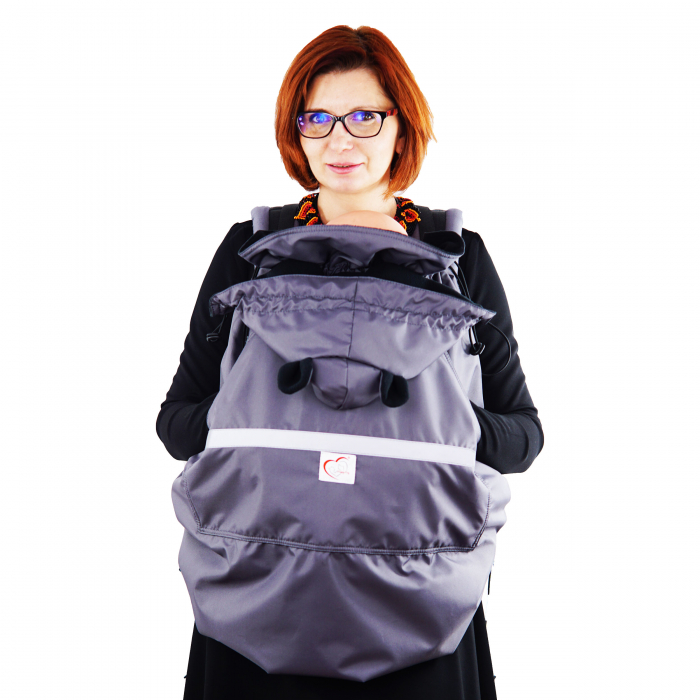 Protecție Iarnă cu Urechi- Gri/Negru [5]