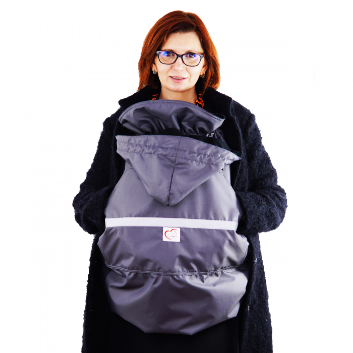 Protecție Iarnă fără Urechi - Gri/Negru [5]