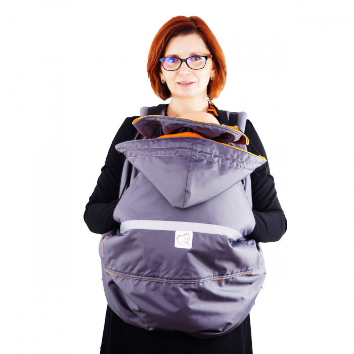 Protecție Iarnă fără Urechi - Gri/Orange [6]