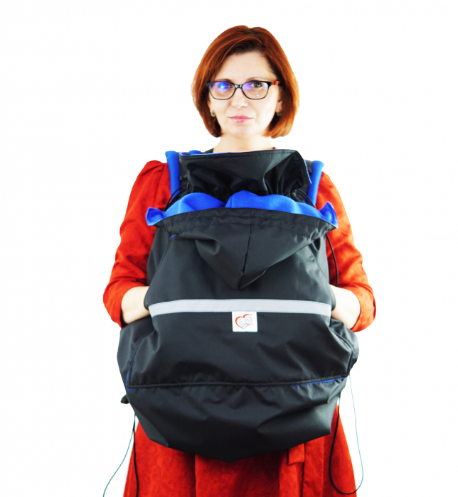 Protecție Iarnă Fără Urechi Negru/Albastru [5]