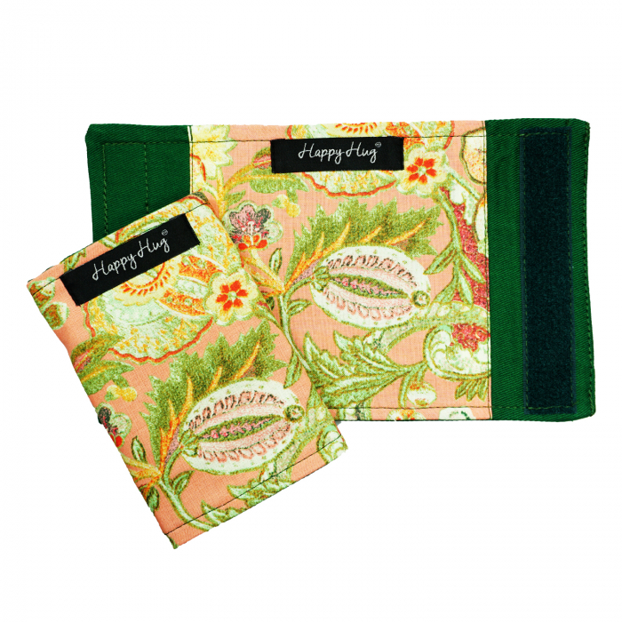 Protecții Bretele - Flori Corai - Verde [2]