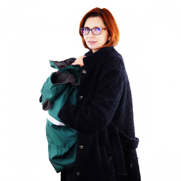 Protecție Iarnă cu Urechi - Dark Verde/Negru [4]