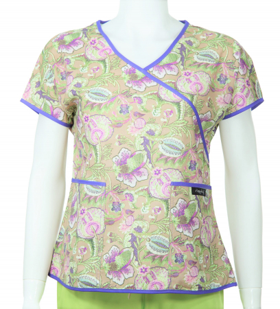 Bluza Compleu - Bluză Compleu - Designer Print -  Purple Flower