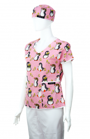 Bluza compleu - Pinguini roz [2]