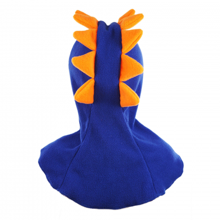 Cagulă Dino cu solzi portocalii Albastru [4]