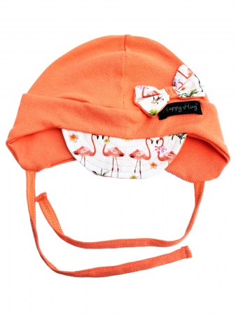 KIDS FASHION - Căciulă Bumbac - Coral Flamingos