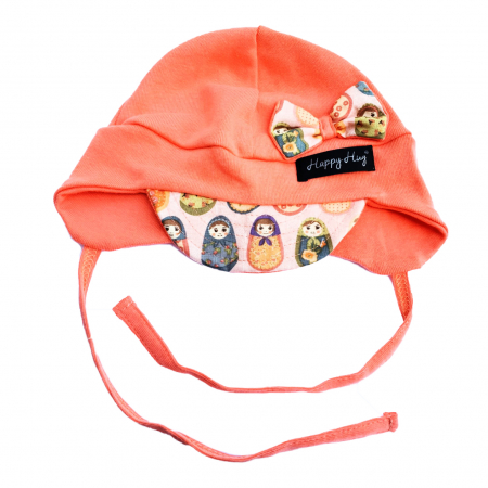 KIDS FASHION - Căciulă Bumbac - Coral Matrioska