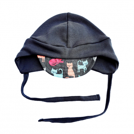 KIDS FASHION - Căciulă Bumbac - Grey Cats