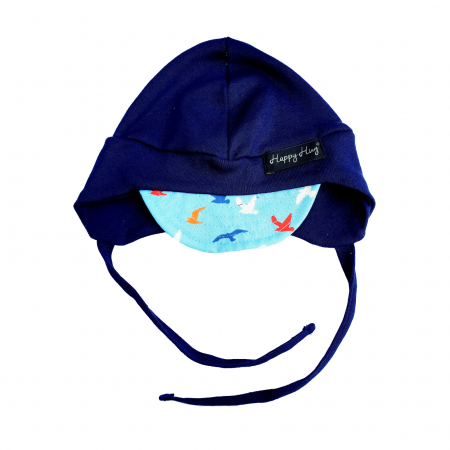 KIDS FASHION - Căciulă Bumbac - Navy Birds