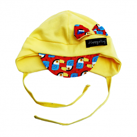 KIDS FASHION - Căciulă Bumbac - Yellow Tucans