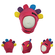 Căciulițe Polar Copii - Căciulă Dino Roz Multicolor