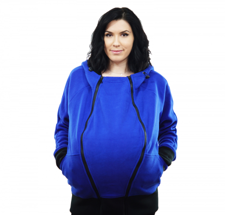 Hanorac 3 în1 Babywearing - Albastru S [4]