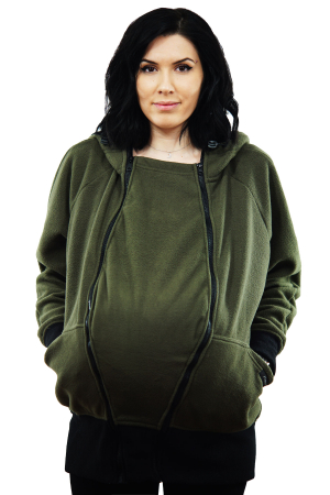 Hanorac 3 în1 Babywearing - Kaki, M [11]