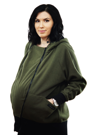 Hanorac 3 în1 Babywearing - Kaki, M [10]
