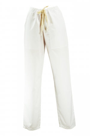 Pantalon Compleu - Pantalon cu Buzunare - Alb 2XL