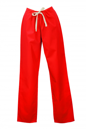 Pantalon Compleu - Pantalon fără Buzunare - Roșu 36
