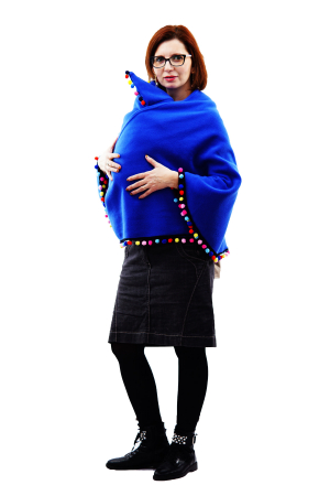 HAINE SI PROTECTII BABYWEARING - Poncho Albastru/Multicolor