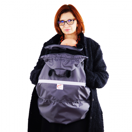 Protecție Iarnă cu Urechi- Gri/Negru [6]