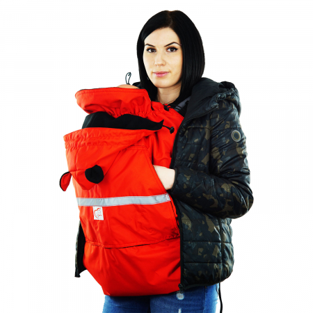 Protecție Iarnă cu Urechi - Roșu/Negru [9]