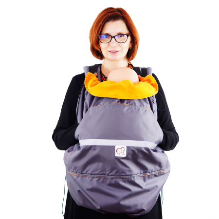 Protecție Iarnă fără Urechi - Gri/Orange [7]