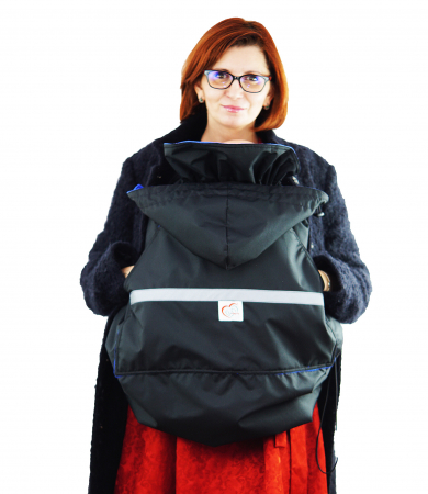 Protecție Iarnă Fără Urechi Negru/Albastru [7]