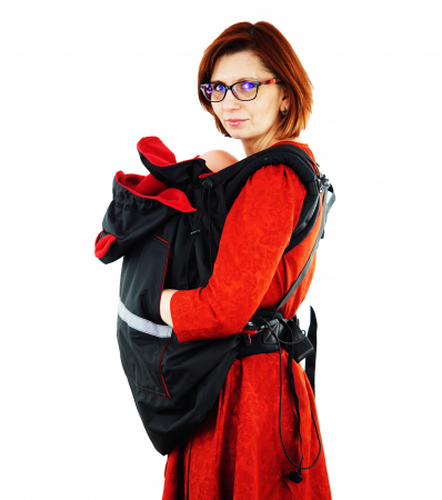 Protecție Iarnă Glugă cu Urechi Negru/Red [1]