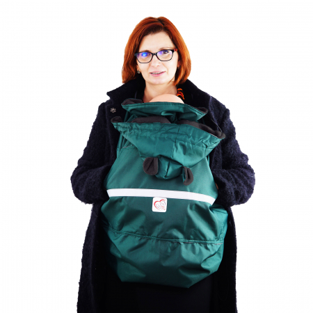 Protecție Iarnă cu Urechi - Dark Verde/Negru [2]