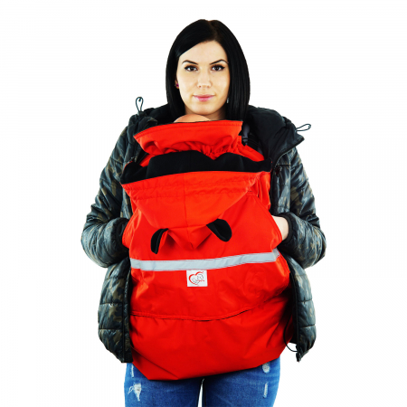 Protecție Iarnă cu Urechi - Roșu/Negru [2]