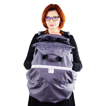 Protecție Iarnă cu Urechi- Gri/Negru [0]