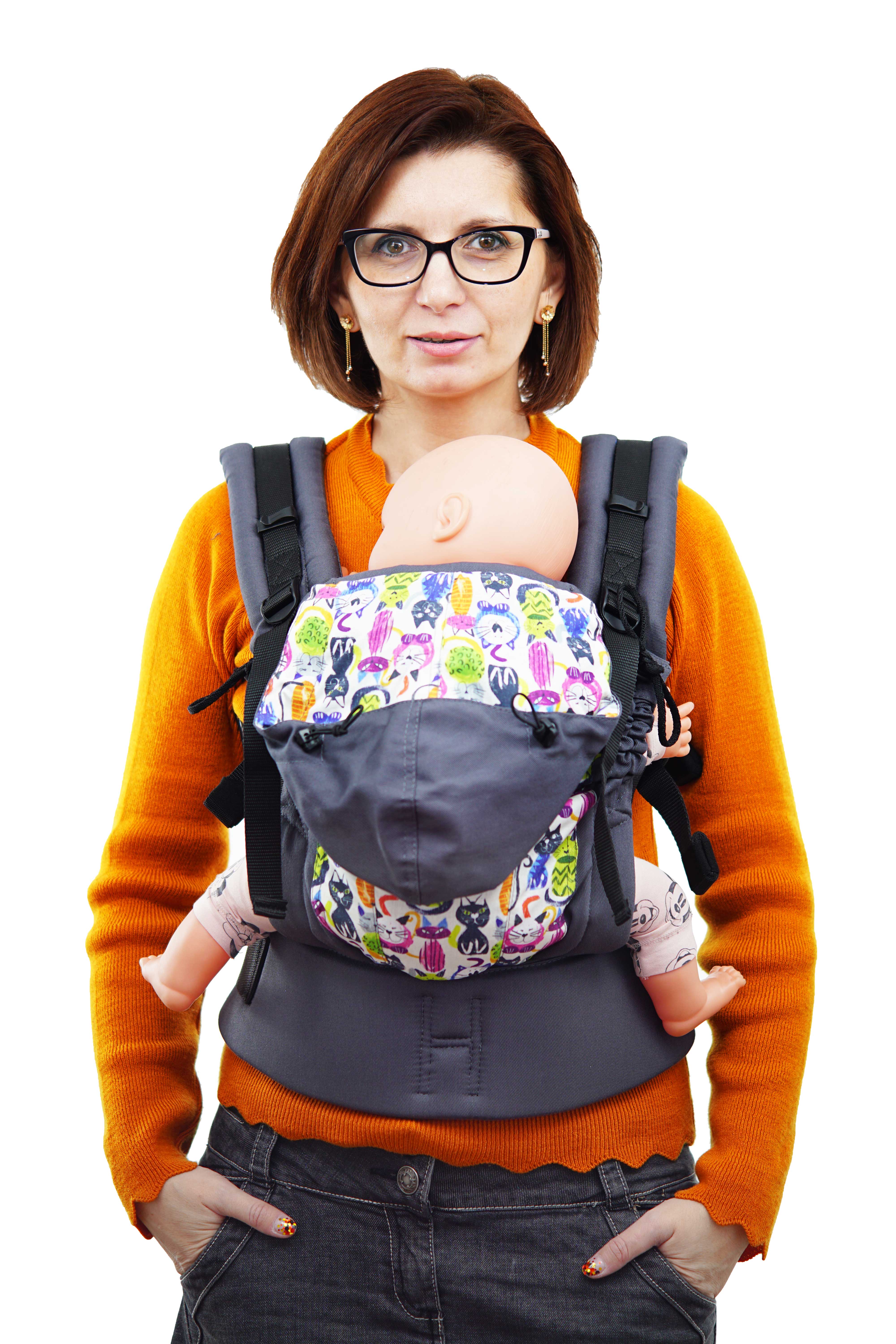 SSC Designer Print - Pisici Gri Închis Standard (+6 luni) [2]