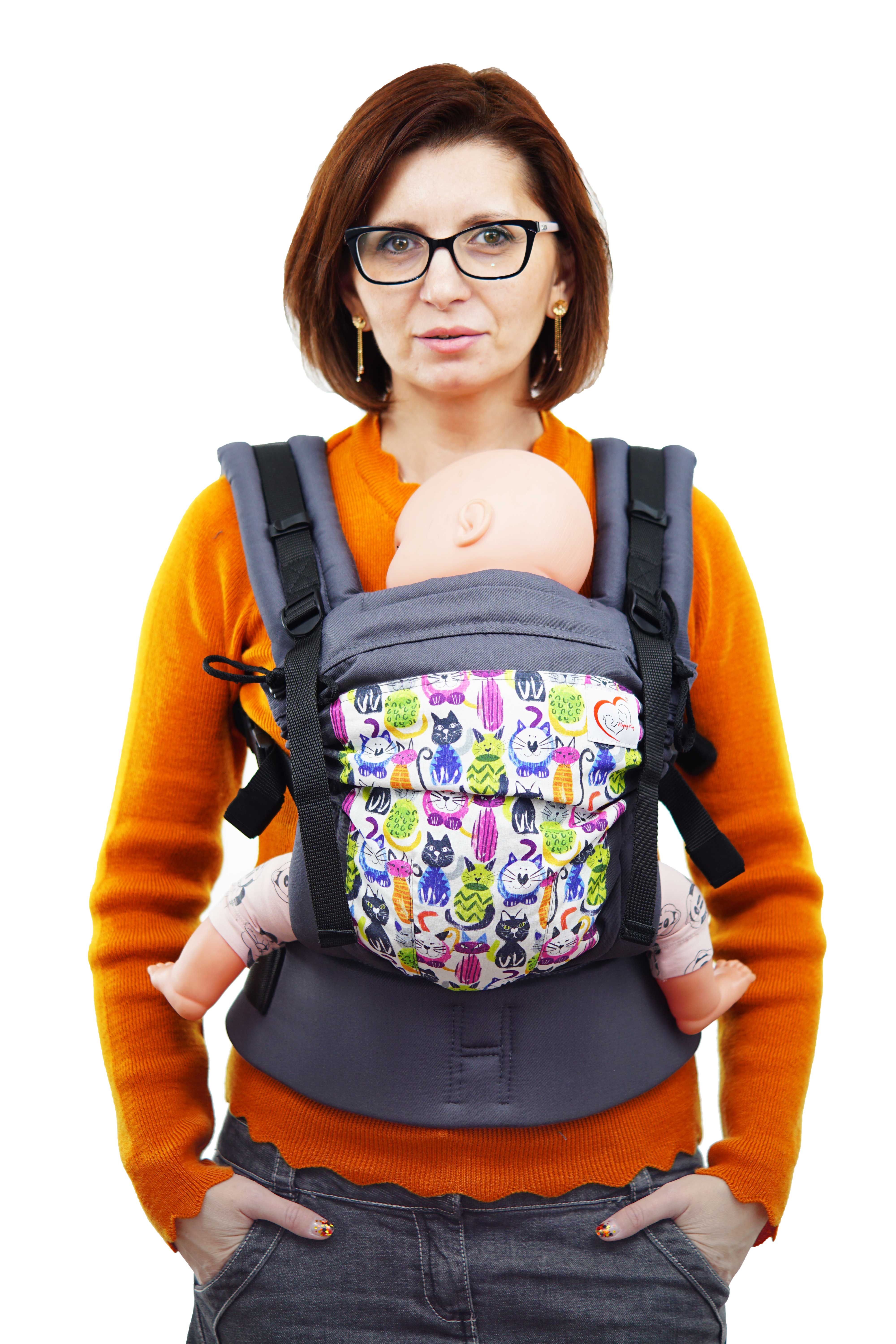 SSC Designer Print - Pisici Gri Închis Standard (+6 luni) [5]