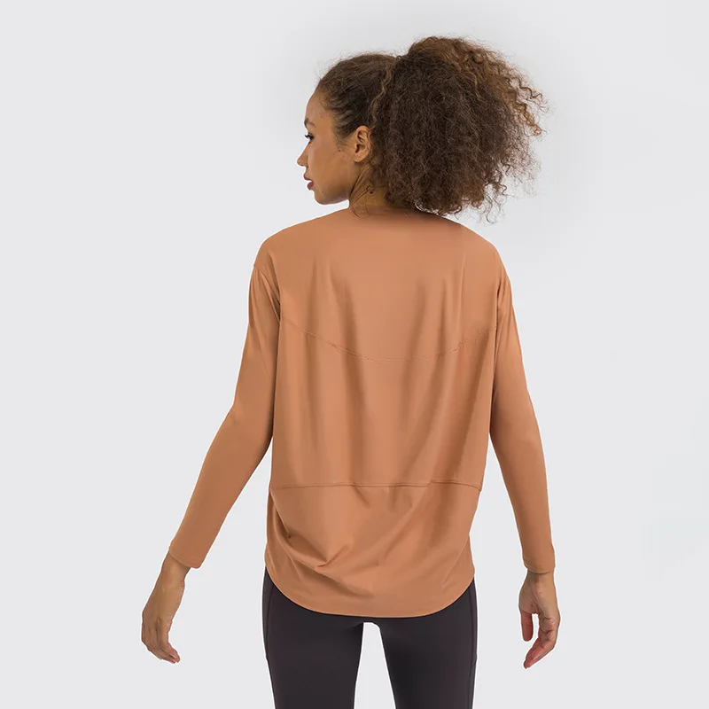 Bluza oversized moale la atingere maro [5]